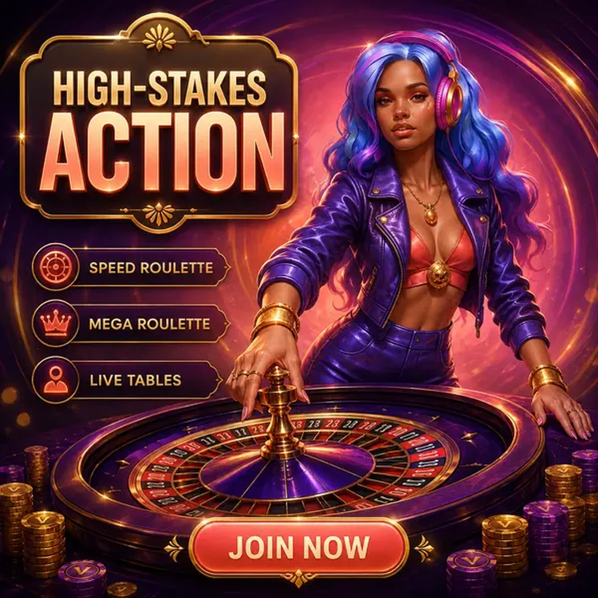 The Beatkeeper kręci roulette przy stołach VIP Live Tables i High-Stake Action kasyna na żywo